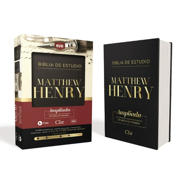 Hardcover con ’ndice Biblia de estudio Matthew Henry Hardcover con ’ndice Biblia de estudio Matthew Henry